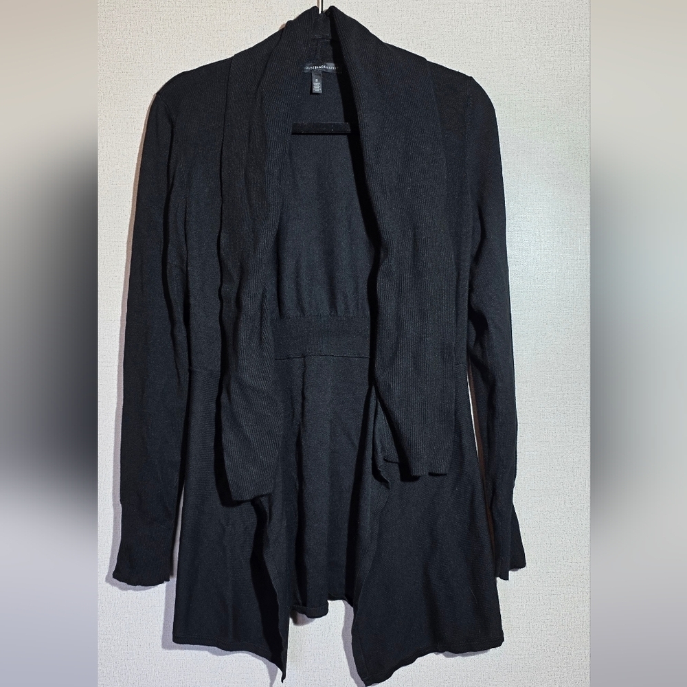 White House Black Market Draped Black Cardigan